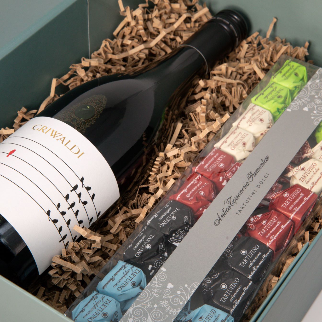 Weinbox Merlot mit Tartufini Weinbox Merlot mit Tartufini