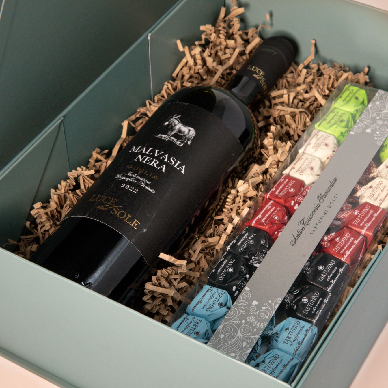 Weinbox Malvasia mit Tartufini Weinbox Malvasia mit Tartufini