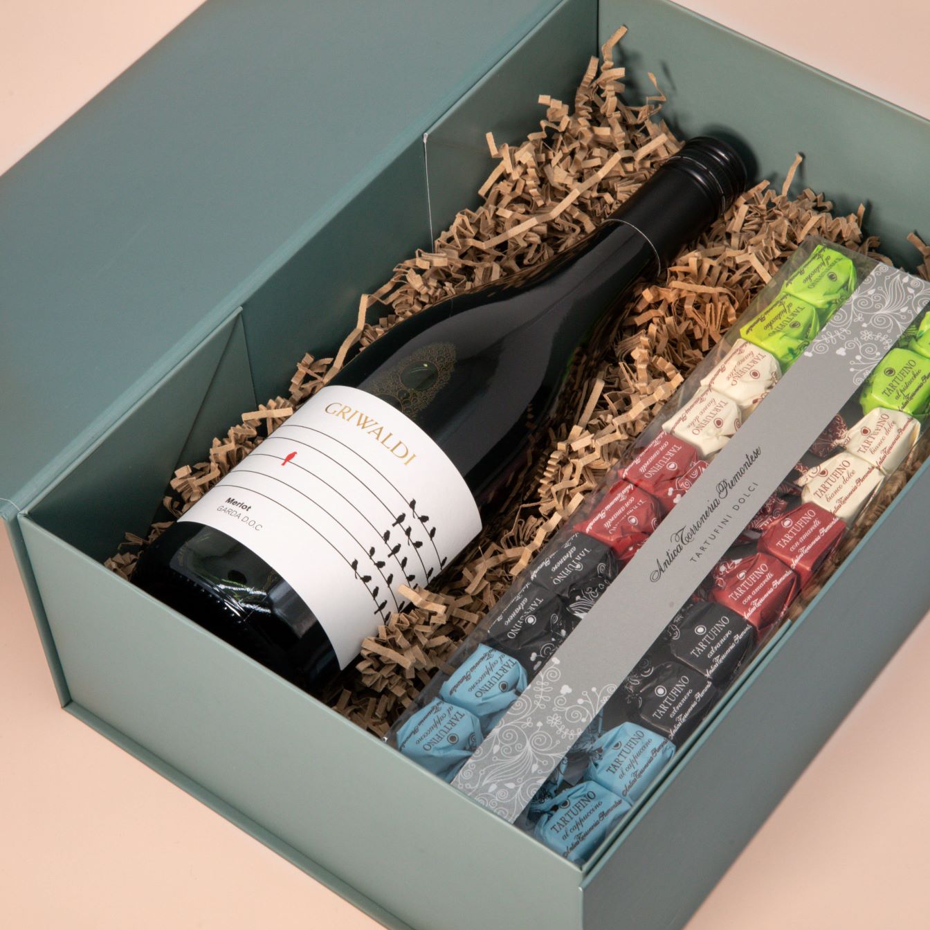 Weinbox Merlot mit Tartufini Weinbox Merlot mit Tartufini