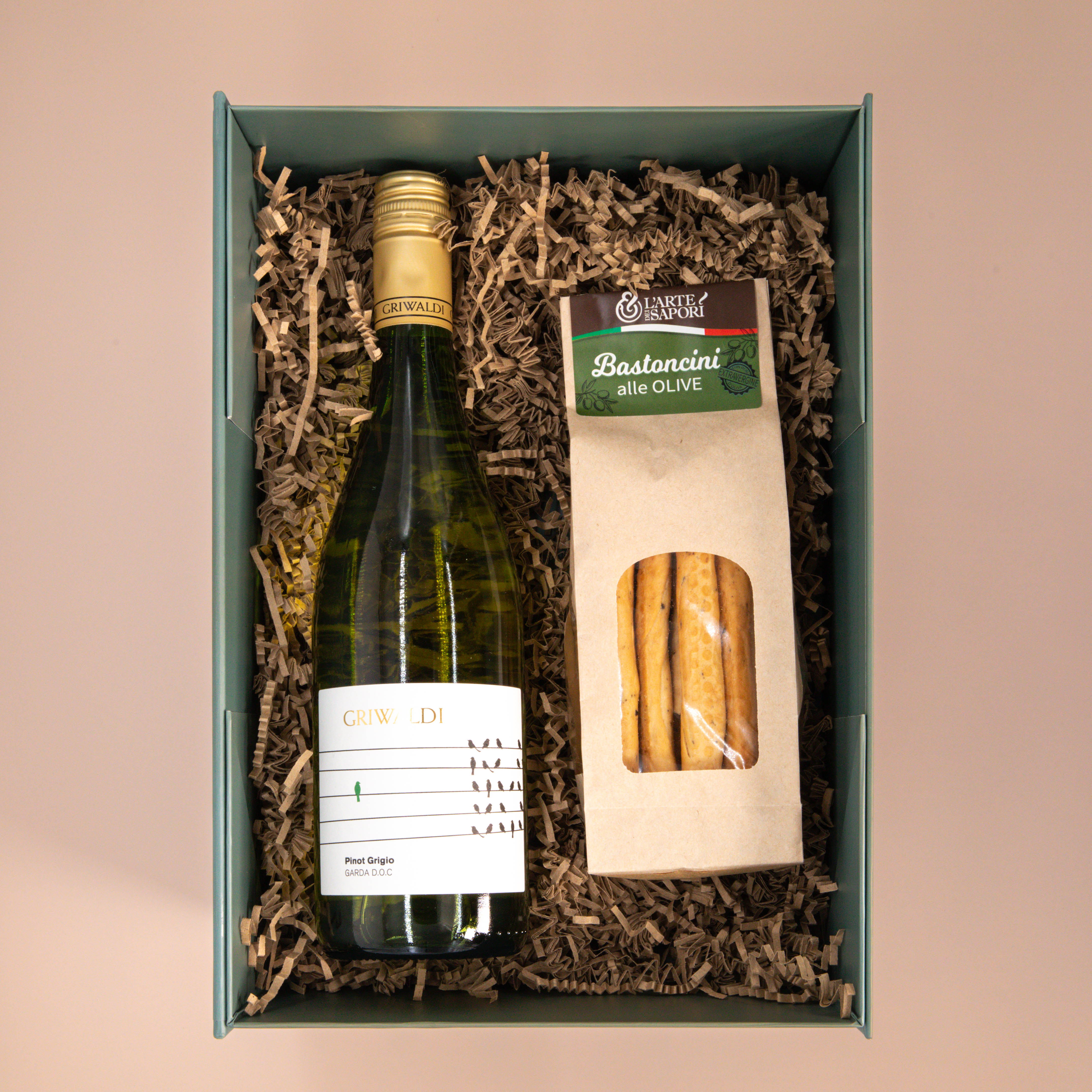 Weinbox Pinot Grigio mit Grissini