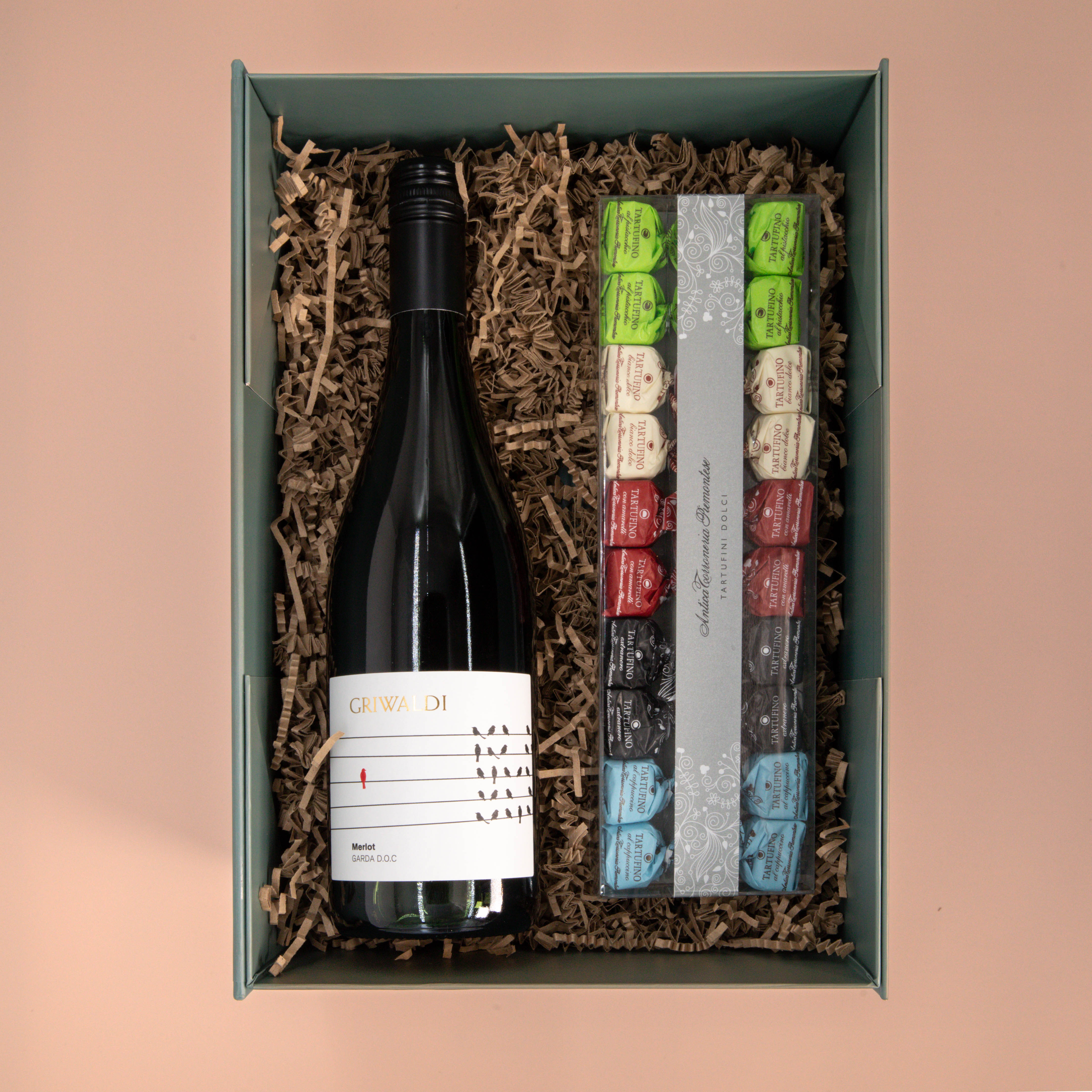 Weinbox Merlot mit Tartufini