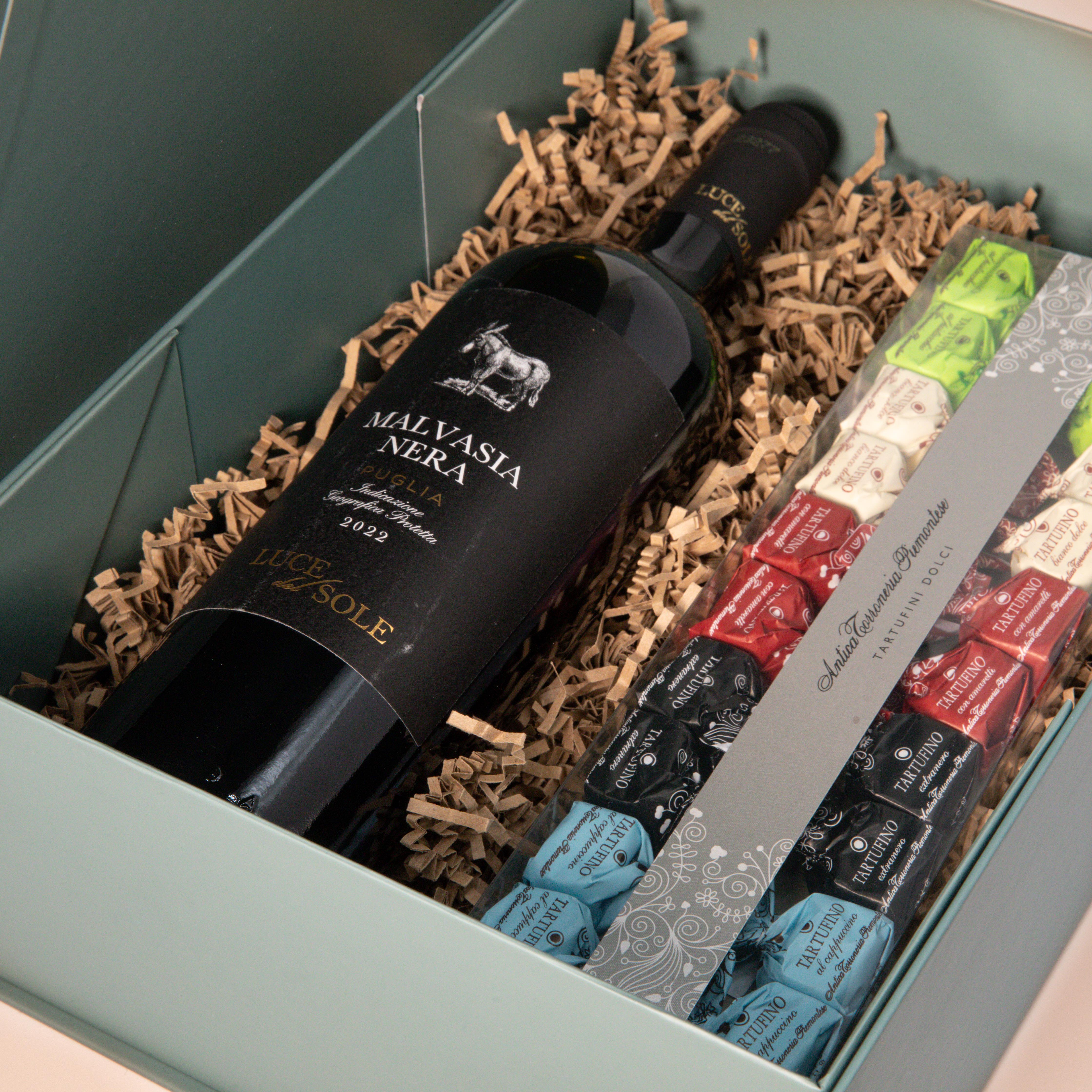 Weinbox Malvasia mit Tartufini Weinbox Malvasia mit Tartufini
