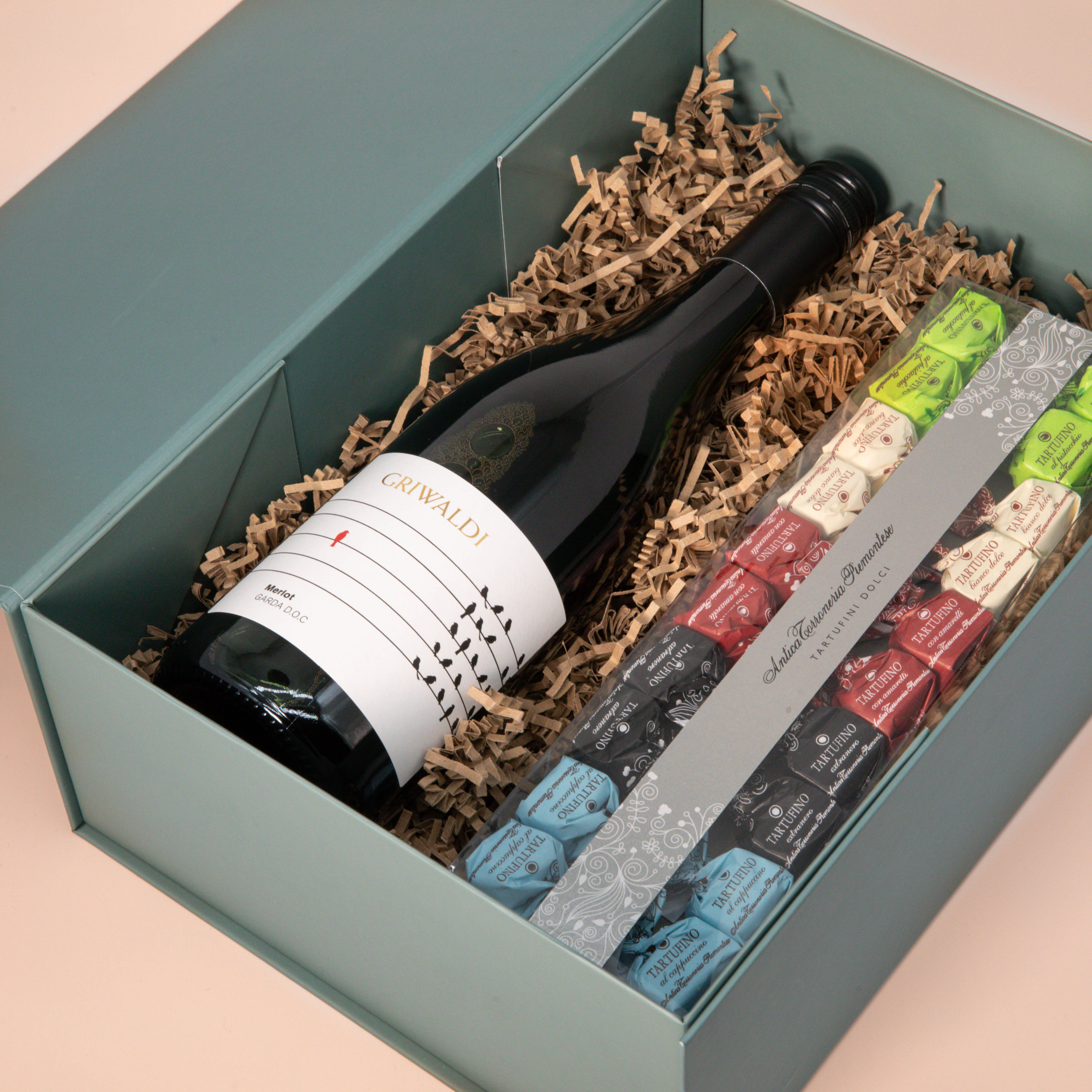 Weinbox Merlot mit Tartufini Weinbox Merlot mit Tartufini